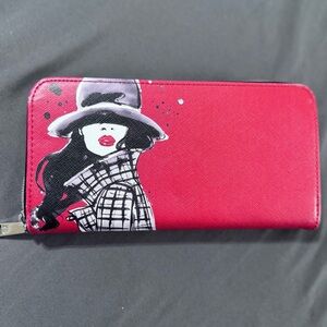 Izak Women's Wallet with Artistic Chic Lady Design